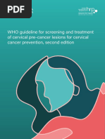 WHO Guideline For Screening and Treatment of Cervical Pre-Cancer Lesions For Cervical Cancer Prevention, Second Edition