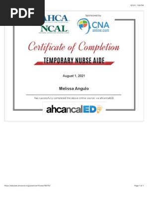 Printable Certificate