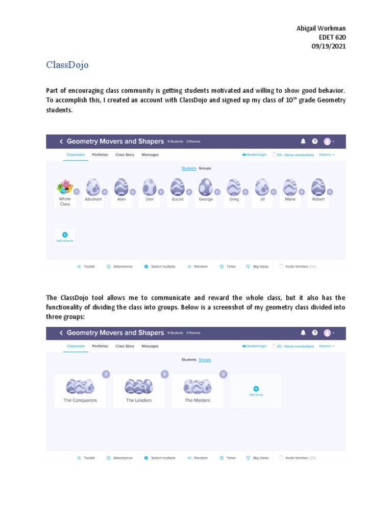 Class Dojo | PDF
