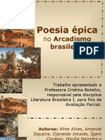 Poesia Épica No Arcadismo Brasileiro - Lit. Brasileira I