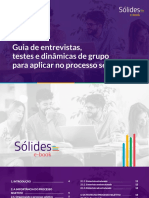 Ebook Guia de Entrevistas, Testes e Dinâmicas de Grupo para Aplicar No Processo Seletivo