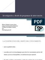 Investigacin y Diseo de Programas de Intervencin