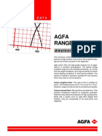 Agfa Range of Films: Technical Data
