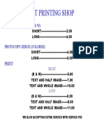 Juratempest Printing Shop: Photocopy-Xerox (B & W)