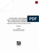 Actes Del Vii Congres de L'Associacio Hispánica de Literatura Medieval