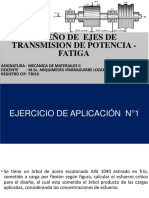 D-7 Diseño de Eje Transmision de Potencia - Fatiga