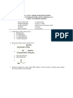 Soal Uas SP Kimia Dasar