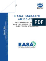 EASA Standard AR100 - 2020: Recommended Practice For The Repair of Rotating Electrical Apparatus