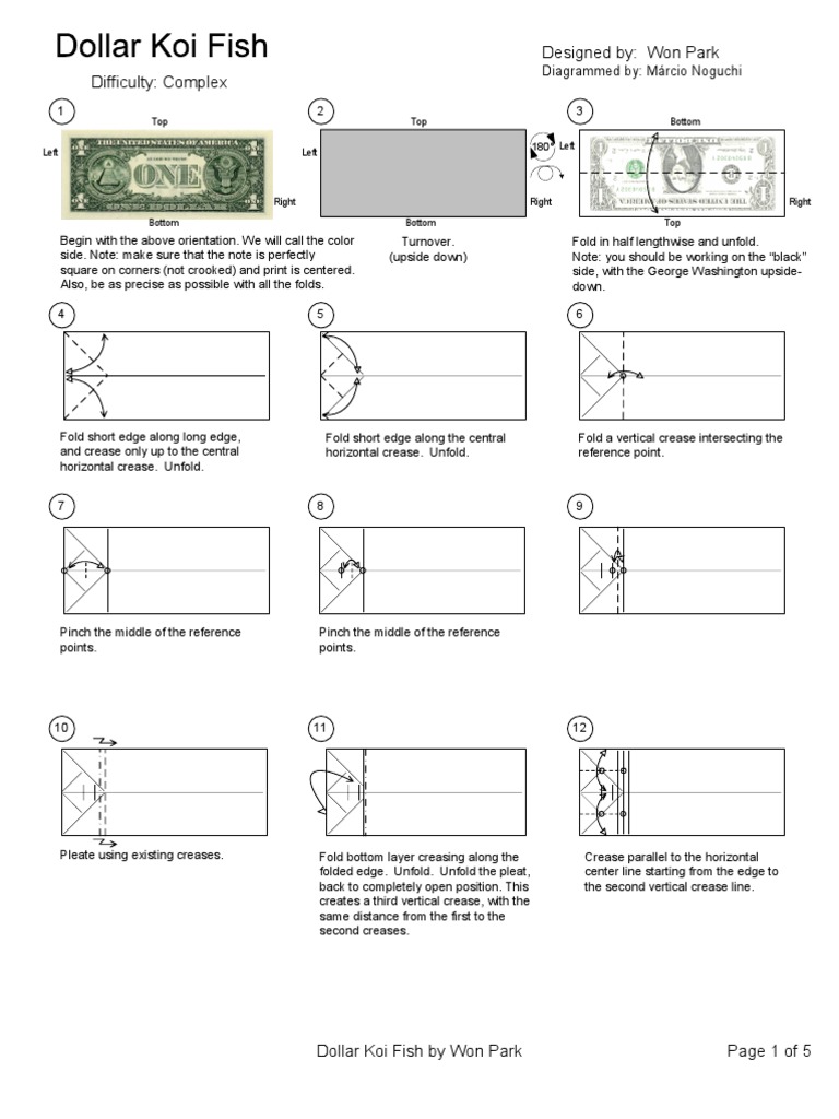 Origami Dollar Koi Pdf Wall Of Rainbow Koi : 7 Steps (with Pictures)
