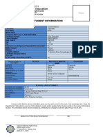 Enrollment Form Template