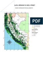 Mapa sísmico del Perú