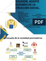 Diapositivas de El Educador - Agente Necesario de La Construcción Social 