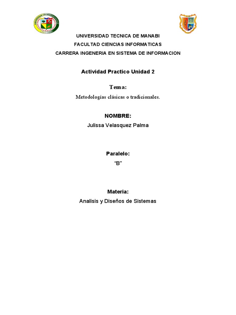 Actividad Practica Unidad 2 | PDF | Software | Ingeniería Informática