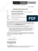 Memorando XXX-2021-SUCAMEC-OFELUC - Requerimiento de Información - Intendencia Sur