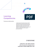 Common Issues and Crimes On The Internet: Learning Competencies