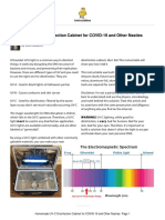 Homemade UV-C Disinfection Cabinet For COVID-19 and Other Nasties