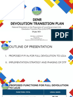 16 DENR Devolution Transition Plan