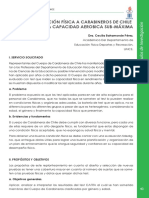 Informe Evaluación Física A Carabineros de Chile Evaluación de La Capacidad Aerobica Sub-Máxima