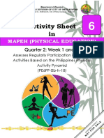 Activity Sheet In: Mapeh (Physical Education)