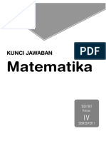 Kunci  Matematika 4 smt 1 Edisi 2019