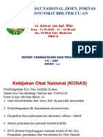 Kebijakan Obat Nasional dan Peraturannya