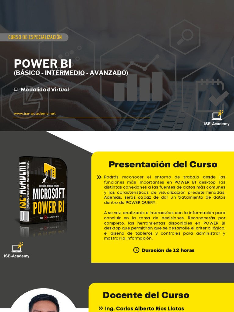 Brochure Power Bi-1 | PDF | Bases de datos | Microsoft Excel