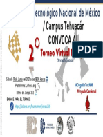 CONVOCATORIA DEL 2DO TORNEO DE AJEDREZ VIRTUAL TecNM Campus Tehuacán