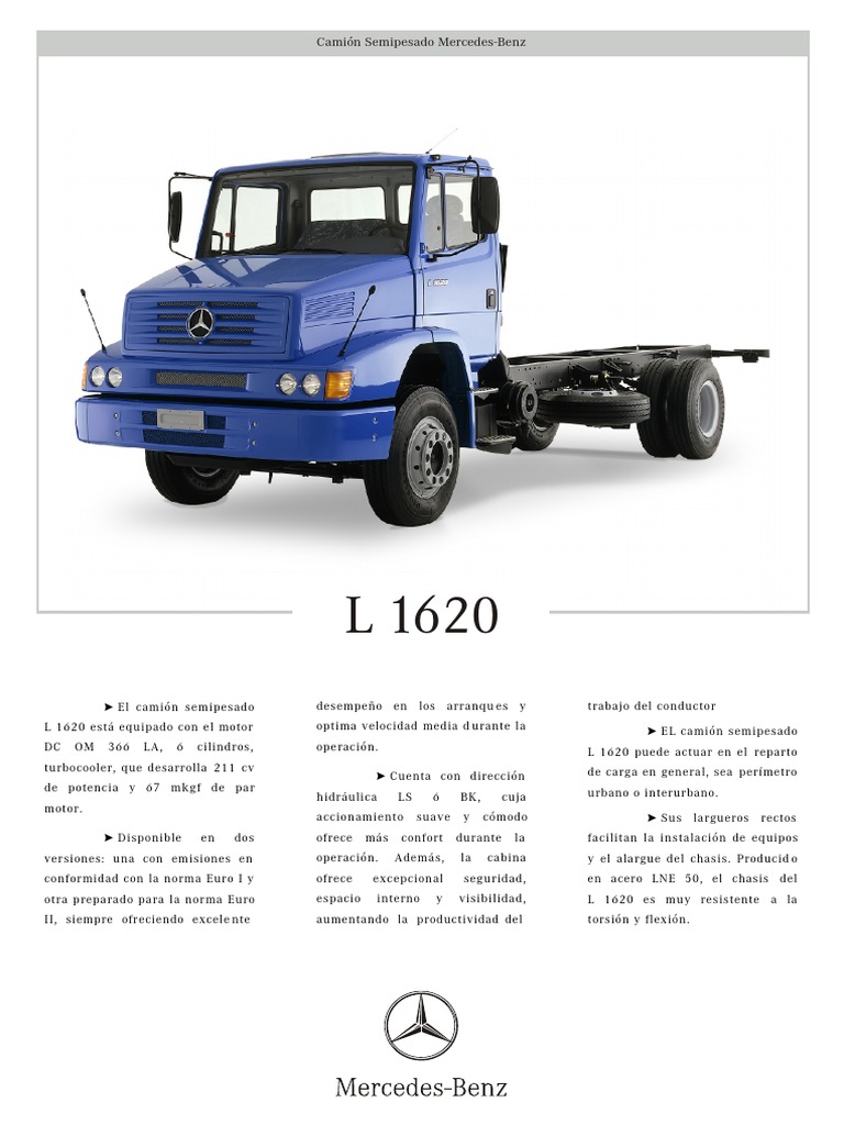 Camión Semipesado Mercedes-Benz | PDF | Eje | Camión