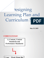 Designing Learning Plan and Curriculum Map