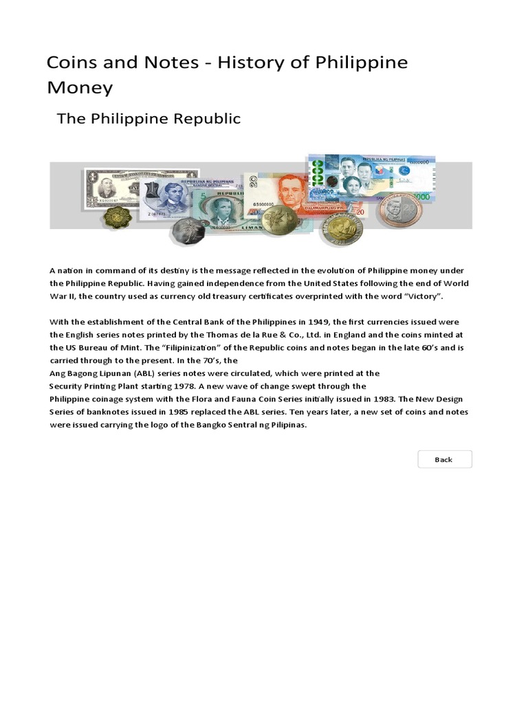 History of Philippine Currency Evolution | PDF
