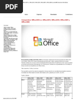 Comparativa de versiones de Office 2003-2013 | PDF | Microsoft ...