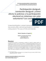 Cómo Afecta La Pobreza A La Participación Electoral en Sistemas Con Voto Voluntario Los Casos de Chile y Colombia