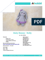 Baby Bunny - Nelly: - Rainbow 8/4 - Crochet Hook, 2.5 MM - 1 Pair of Safety Eyes (9 MM) - Stuffing