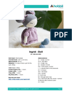 Ingrid - Doll: Skill Level: Crochet Hook: Measurement: Materials: Abbreviations