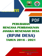 Cover Perubahan Rpjmdes 2016 - 2021