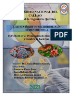 Informe N°2 Medios de Cultivo y Siembra de Bacterias