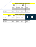 Programación pruebas globales 1° y 2° medios