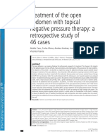 Treatment of The Open Abdomen With Topical Negative Pressure Therapy: A Retrospective Study of 46 Cases