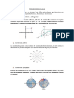 Tipos de Coordenadas