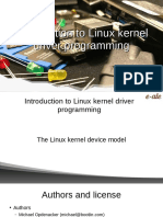 Introduction to Linux Kernel Driver Programming Michael Opdenacker Bootlin