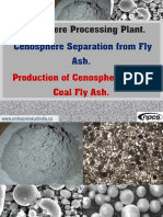 Cenosphere Processing - Plant. Cenosphere Separation From Fly Ash. Production of Cenospheres From Coal Fly Ash.-415881