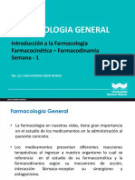 Sem.1 Farmacologia General - Farmacocinetica - Farmacodinamia