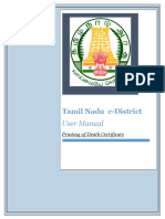 Tamil Nadu E-District: User Manual