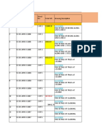 A.F.R Shed Drawing List