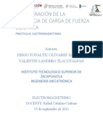 Reporte de Practica Electromagnetismo