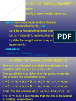 Algorithm: September 23, 2010 Neural Networks Lecture 6: Perceptron Learning 1