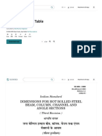 Is 808-1989 Steel Table - PDF - Physics - Mechanical Engineering