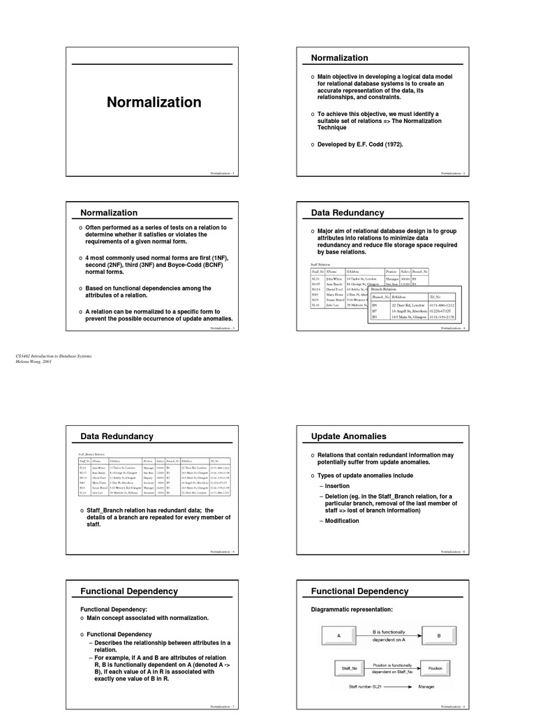 Normalization | PDF