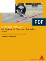 Method Statement Floor and Speciality Joints