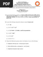 Problem Set No. 1 - Math 404